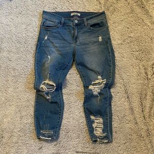 Distressed jeans